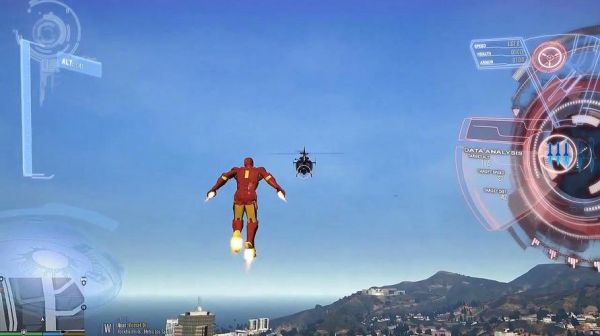 有没有像超人一样在空中飞来飞去的单机游戏？gta5钢铁侠手游