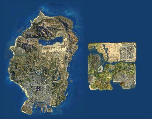 gta6的地图有多大？gta5手游10g
