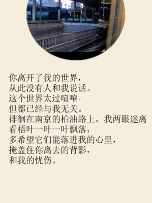 城市的繁华与我无关的句子？我没说我的世界在哪里