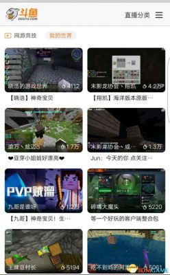 斗鱼手机版怎么播我的世界分类中没有？（我的世界客服专区在哪里）