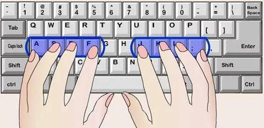 在电脑键盘上打字，每个手指各对应打哪些字母才正确啊？（我的世界键盘手指放哪里）