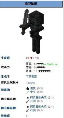 凋零骷髅掉率？（我的世界哪里看掉头几率）
