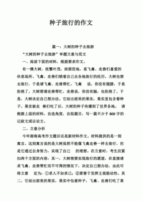 五年级上册种子的旅行比较好的开头和结尾的说明文？（我的世界种子写在哪里）