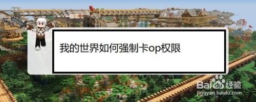 我的世界怎么给op权限？（我的世界后台在哪里开启）