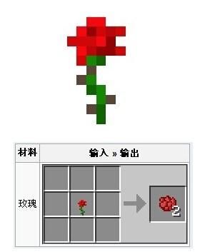 我的世界玫瑰花怎么搭建？（我的世界红梅瑰在哪里）