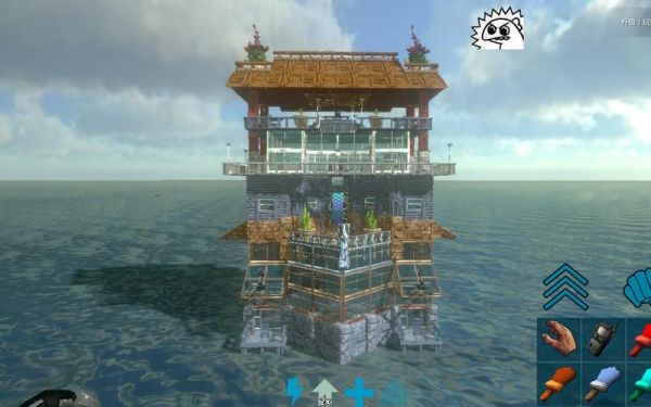 方舟手游怎么在木筏上建家？（我的世界哪里有木船房屋）