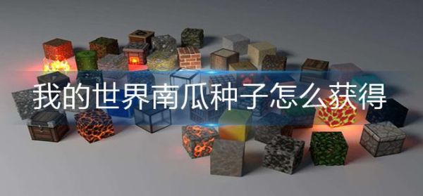 我的世界南瓜种子怎么得？（我的世界南瓜种子哪里得）