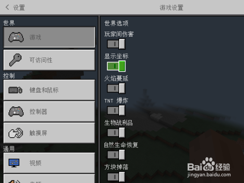 我的世界18版本怎么开启显示坐标？（我的世界去哪里设置坐标）